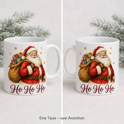 Weihnachtsmann Weihnachtstasse - Geschenk zu Weihnachten - weiß 330 ml - WS-Trend.de