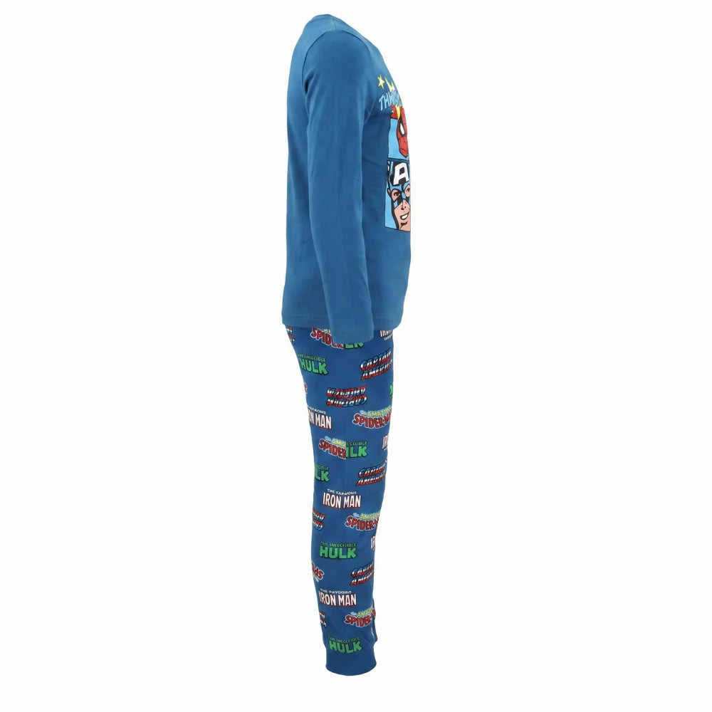 Marvel Avengers Kinder Jungen Schlafanzug Pyjama lang Sleepwear Gr. 104 - WS-Trend.de