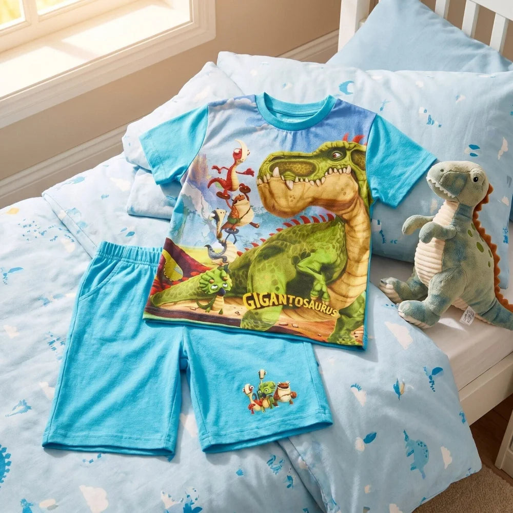 Gigantosaurus Kinder Schlafanzug Pyjama kurz Nachtwäsche Gr. 98 - WS-Trend.de