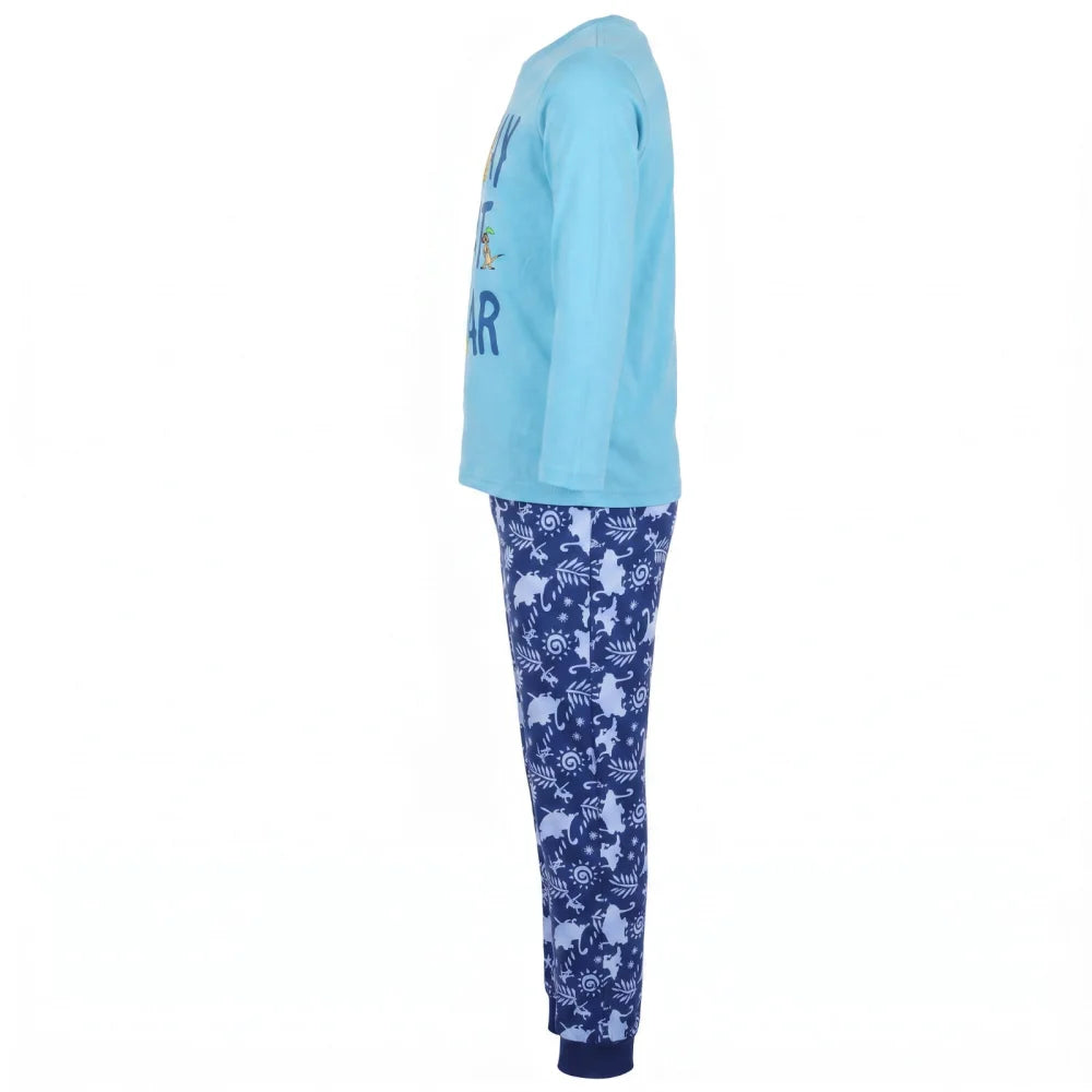 König Der Löwen Simba Kinder Jungen langarm Schlafanzug Pyjama Gr. 98-128 - WS-Trend.de