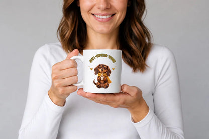 Anti-Stress-Tasse Dackel 325 ml Keramik Kaffeebecher Geschenk - WS-Trend.de