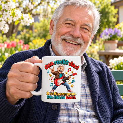 WS-Trend Rockeropa Tasse Keramik 330 ml Geschenkidee für den Großvater - WS-Trend.de