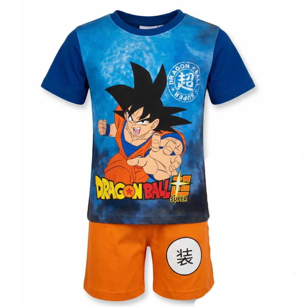 Anime Dragon Ball Goku Kinder Schlafanzug Pyjama Shirt Shorts Gr.104-140 - WS-Trend.de