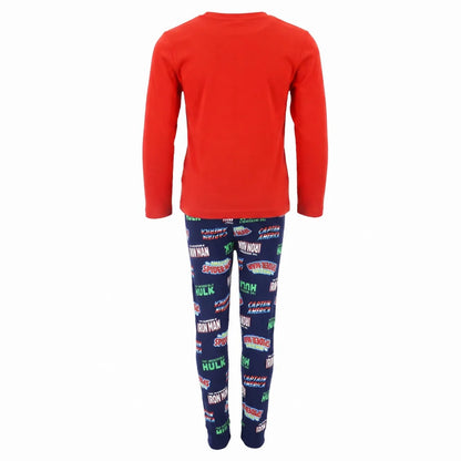 Marvel Avengers Kinder Jungen Schlafanzug Pyjama lang Sleepwear Gr. 104 - WS-Trend.de