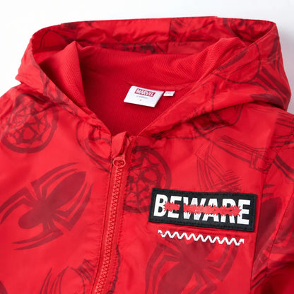 Marvel Spiderman Kinder Herbstjacke Jungen Jacke mit Kapuze Fleece - WS-Trend.de