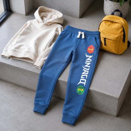 LEGO® Ninjago Jogginghose Kinder Sporthose Hose 98 bis 104 Blau Grau - WS-Trend.de