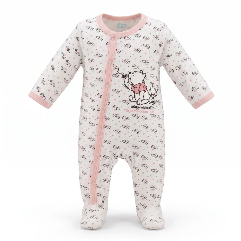 Disney Winnie der Pooh Ferkel Baby Strampler Einteiler Gr. 86 Baumwolle - WS-Trend.de