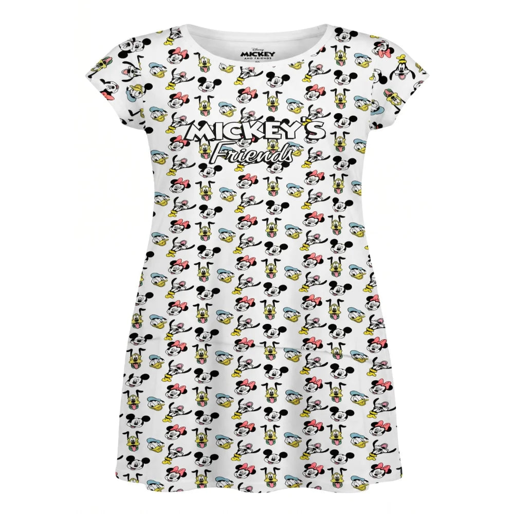 Disney Mickey Minnie Maus kurzarm Schlafshirt Nachthemd Schlafkleid Gr. 98-128 - WS-Trend.de