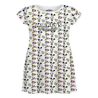 Disney Mickey Minnie Maus kurzarm Schlafshirt Nachthemd Schlafkleid Gr. 98-128 - WS-Trend.de