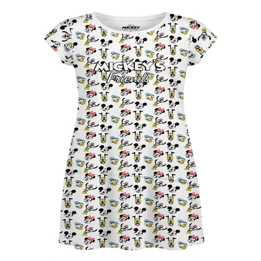 Disney Mickey Minnie Maus kurzarm Schlafshirt Nachthemd Schlafkleid Gr. 98-128 - WS-Trend.de