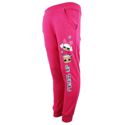LOL Surprise Kinder Jogginghose Hose Freizeithose Mädchen Grau Pink 104-110 - WS-Trend.de