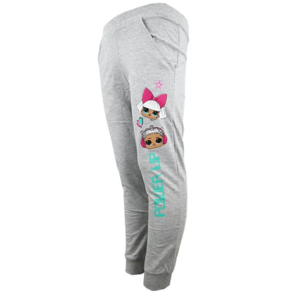 LOL Surprise Kinder Jogginghose Hose Freizeithose Mädchen Grau Pink 104-110 - WS-Trend.de