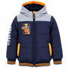 Winterjacke Naruto Naruto Shippuden Jungen Winterjacke mit Kapuze Blau Grau Gr. 104