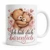 Bären-Tasse für Lieblingsmenschen - Geschenk zum Jahrestag weiß 330 ml