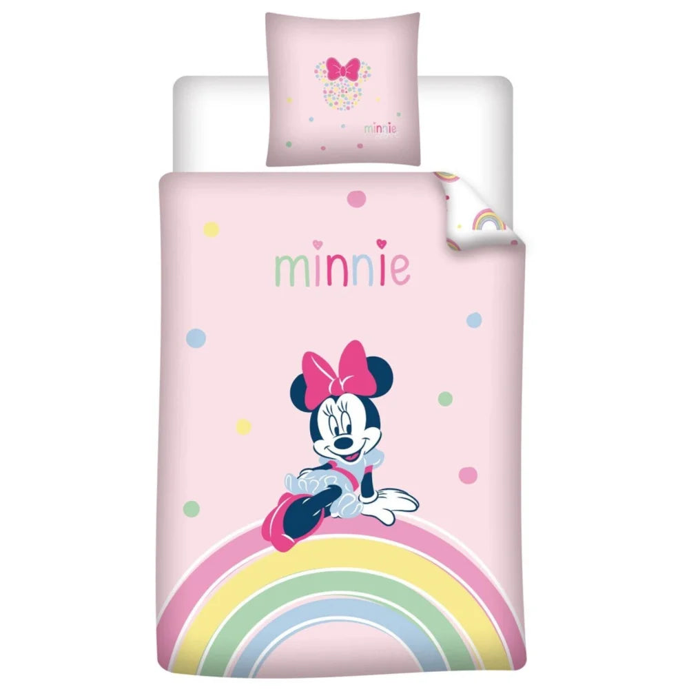 Disney Minnie Maus Kinder Mikrofaser Bettwäsche 2tlg. Set 135-140x200 65x65 - WS-Trend.de