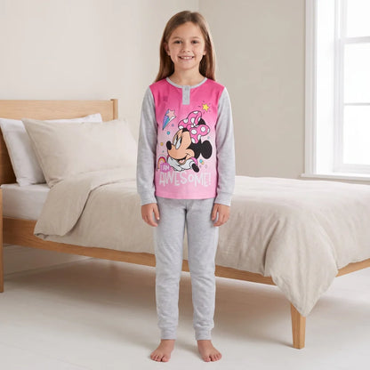 Disney Minnie Maus Mädchen Kinder Schlafanzug Pyjama lang Gr. 98 - 128 - WS-Trend.de