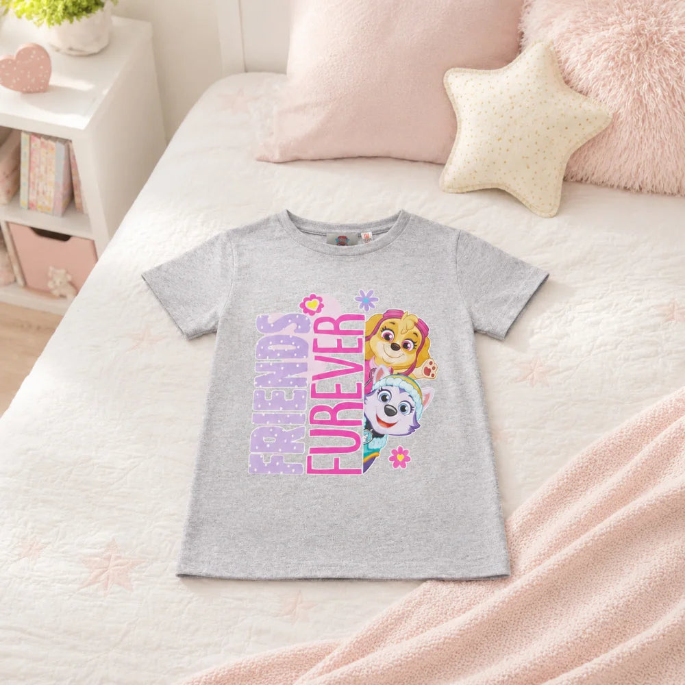 Paw Patrol Skye Everes Kinder T-Shirt Shirt Grau 98 bis 128 für Mädchen - WS-Trend.de