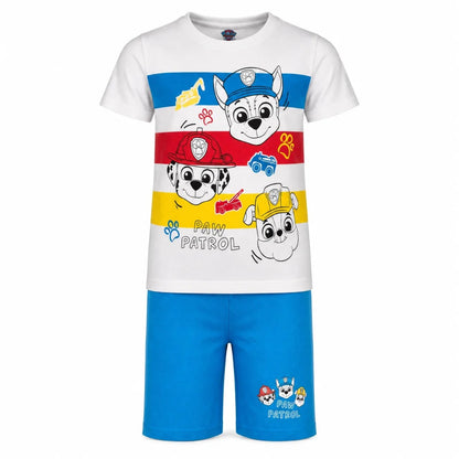 Paw Patrol Kinder Jungen kurzarm Schlafanzug Pyjama Shirt Shorts Gr. 98-128 - WS-Trend.de