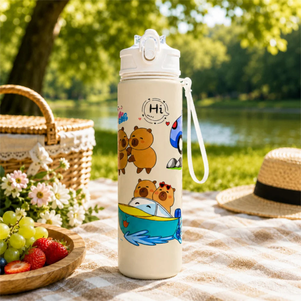 Capibara Capybara Sportflasche Wasserflasche Trinkflasche Flasche 800 ml - WS-Trend.de