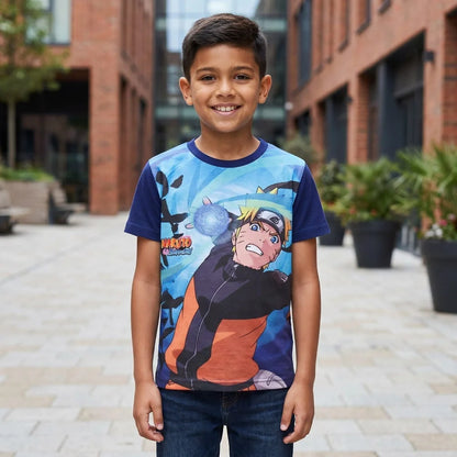 Anime Naruto Shippuden T-Shirt Kurzarm Kinder Jungen Shirt Gr.116 - WS-Trend.de