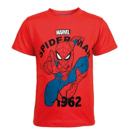 Marvel Spiderman T-Shirt Kurzarm Kinder Jungen Shirt 92-104 100% Baumwolle - WS-Trend.de
