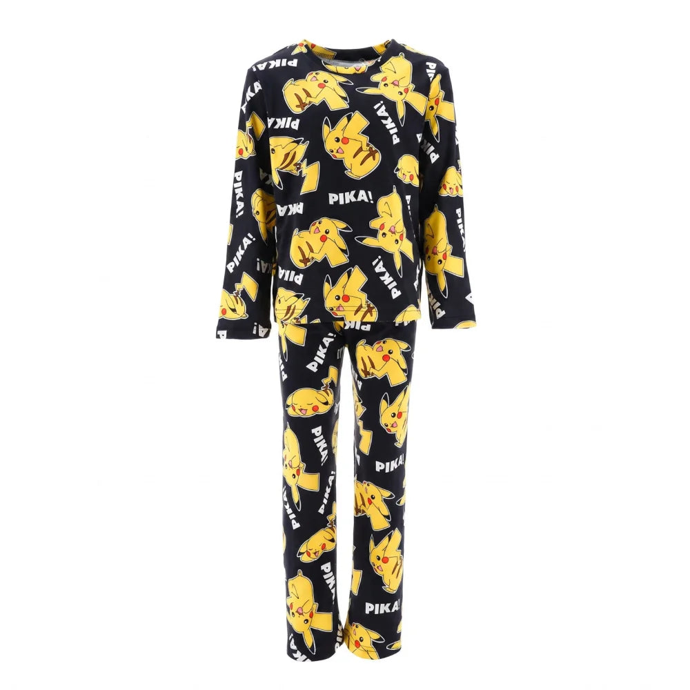 Pokemon Pikachu Kinder Jungen langarm Pyjama Schlafanzug Shirt Hose - WS-Trend.de