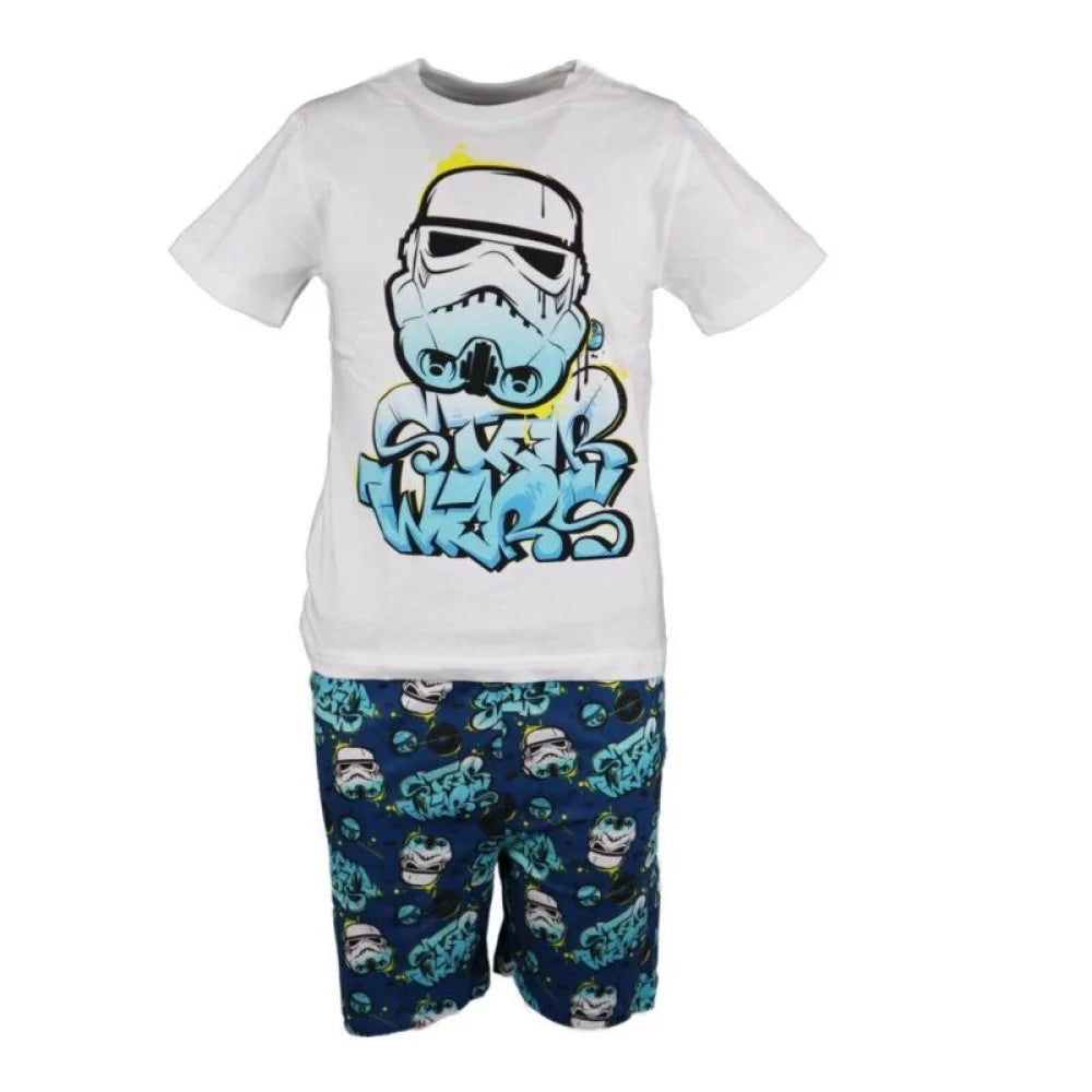 Star Wars Storm Trooper Kinder Pyjama Schlafanzug kurz 110-140 Motivwahl - WS-Trend.de