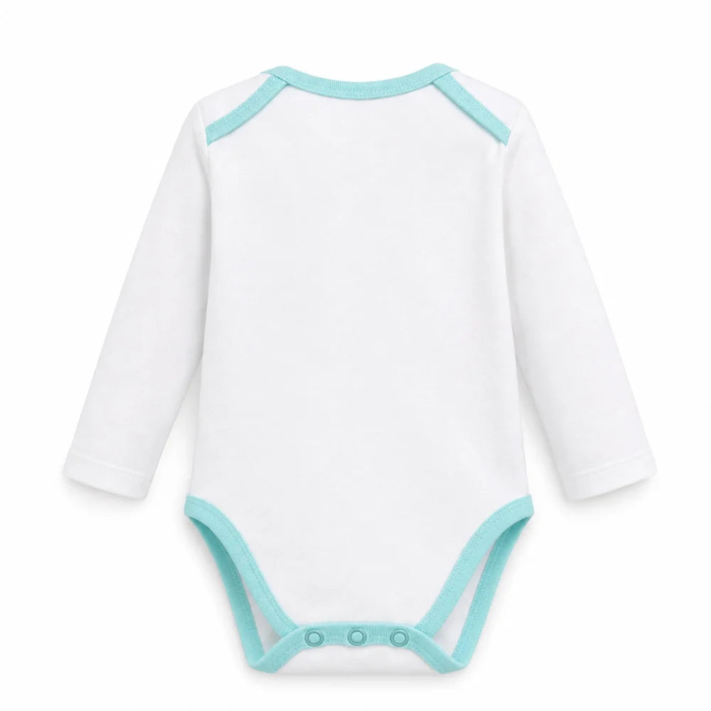 Baby 2er Pack langarm Body Strampler Schlafanzug Gr. 68 Dinos Bärchen - WS-Trend.de