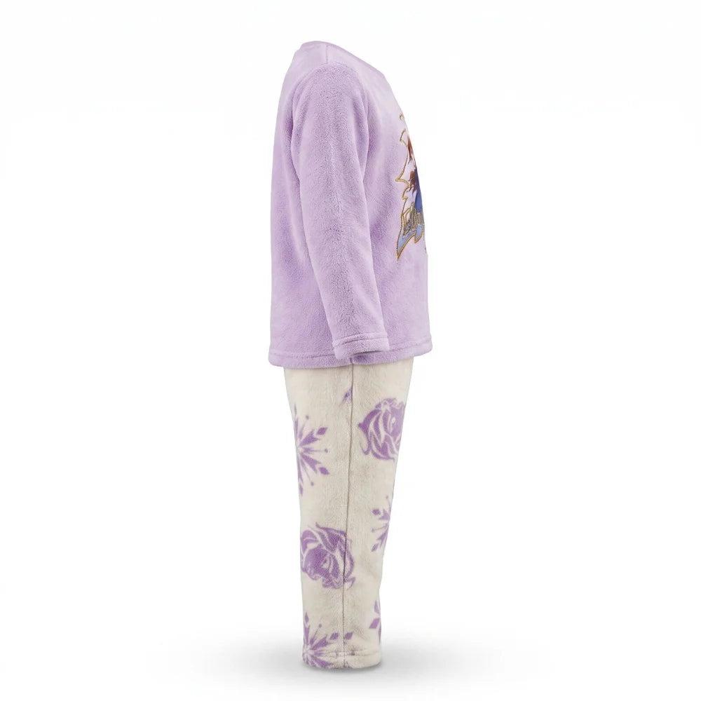 Schlafanzug Disney Die Eiskönigin Kinder Mädchen Coral Fleece Pyjama - WS-Trend.de