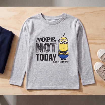 Print-Shirt Minions Die Kinder Jungen langarm Shirt Langarmshirt Gr. 104-134 - WS-Trend.de