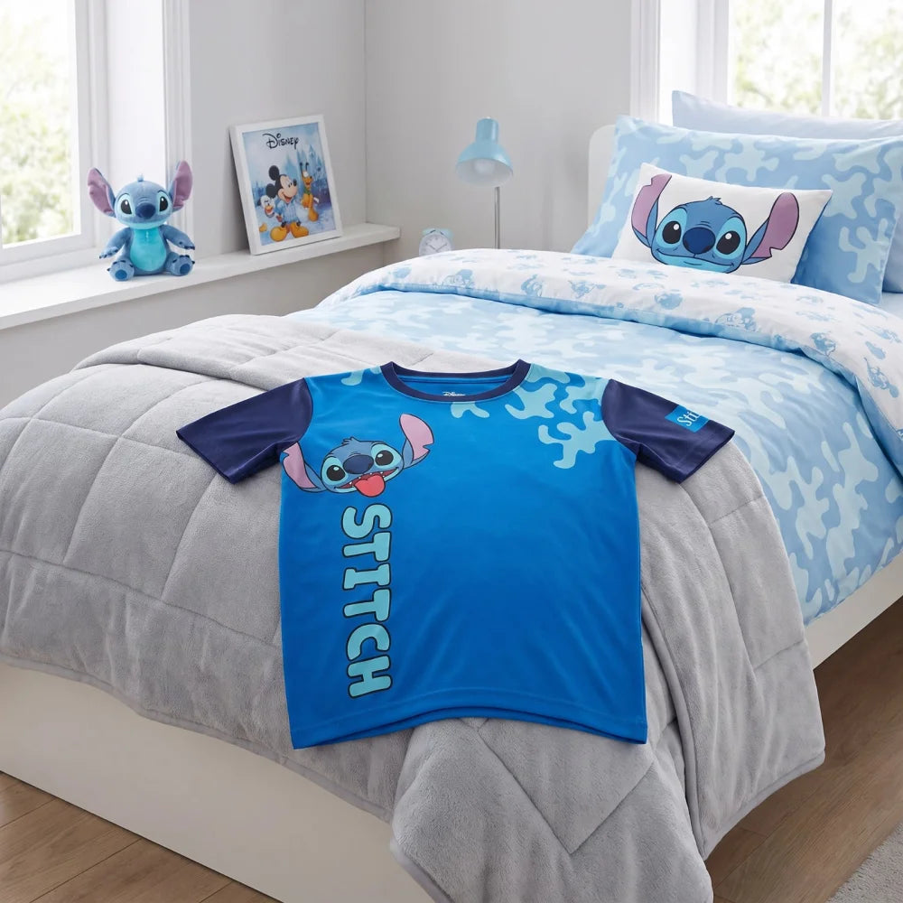 Disney Stitch Kinder Jungen T-Shirt Kurzarm Shirt Gr. 98 100% Baumwolle - WS-Trend.de