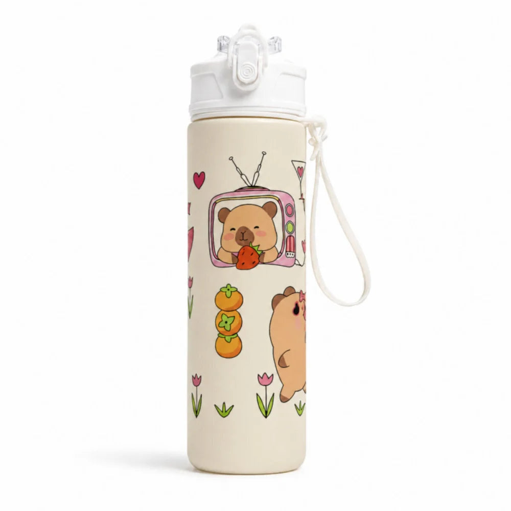 Capibara Capybara Sportflasche Wasserflasche Trinkflasche Flasche 800 ml - WS-Trend.de