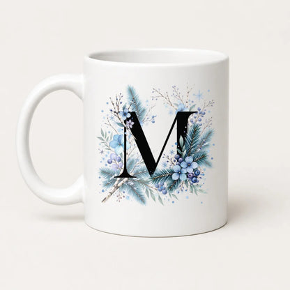 Winter Tasse A-Z Buchstaben 325 ml Keramik Geschenkidee personalisiert - WS-Trend.de