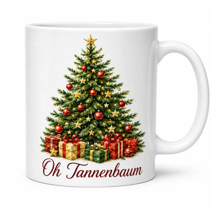 Tannenbaum Weihnachtstasse - Geschenk zu Weihnachten - weiß mit Spruch - WS-Trend.de