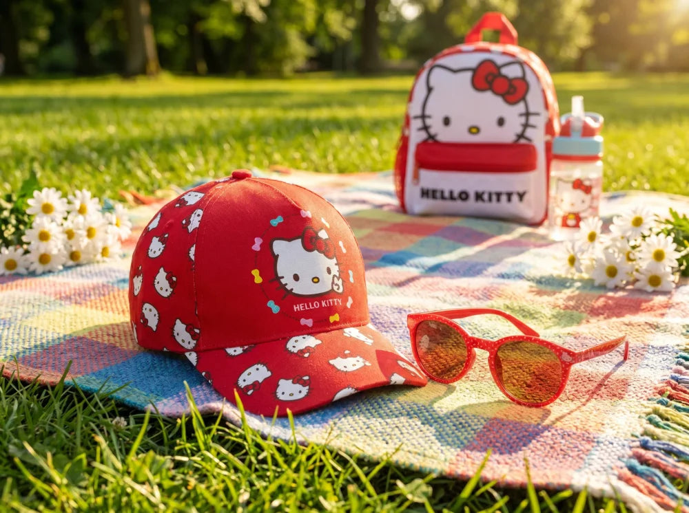 Hello Kitty Kinder Basecap Baseball Kappe und Sonnenbrille Gr. 52-54 - WS-Trend.de
