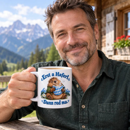 WS-Trend Murmeltier Tasse mit bayerischem Spruch Keramik 330 ml lustig - WS-Trend.de