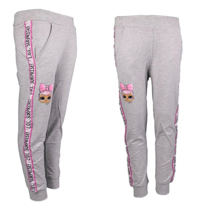 LOL Surprise Kinder Jogginghose Hose Freizeithose Mädchen Grau Rosa Gr. 104-110 - WS-Trend.de