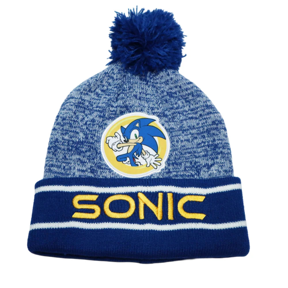 Sonic the Hedgehog Kinder Wintermütze Bommelmütze Handschuhe 52 54 - WS-Trend.de