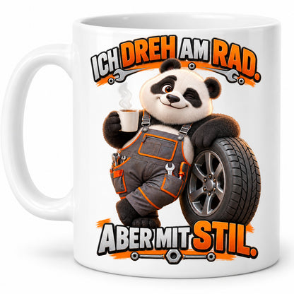 Auto Tasse Spruch Keramik 330 ml Geschenk für Autofan beidseitig Druck