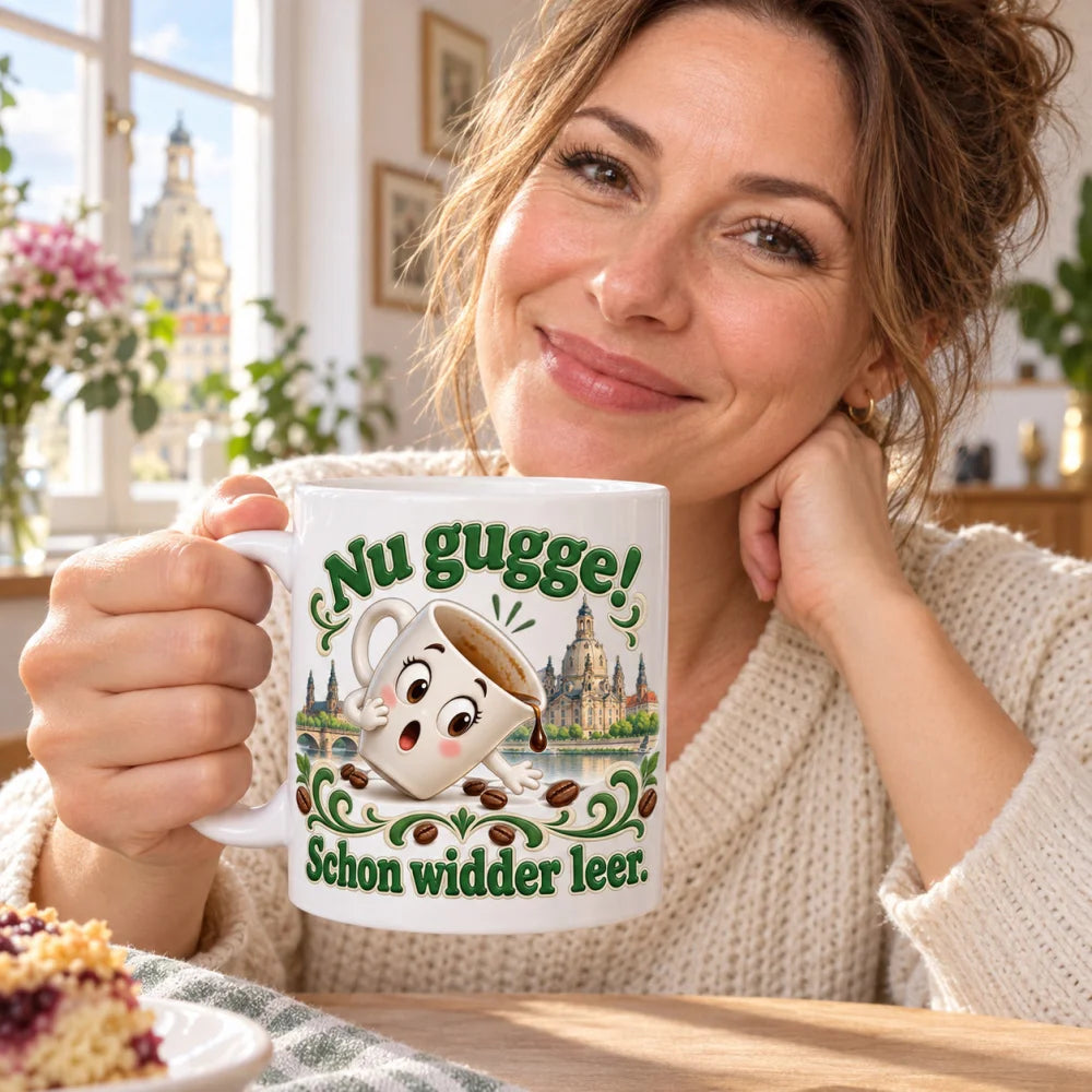 WS-Trend Dresden Tasse sächsischer Spruch Keramik 330 ml Geschenktasse - WS-Trend.de
