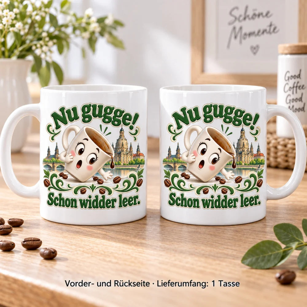 WS-Trend Dresden Tasse sächsischer Spruch Keramik 330 ml Geschenktasse - WS-Trend.de