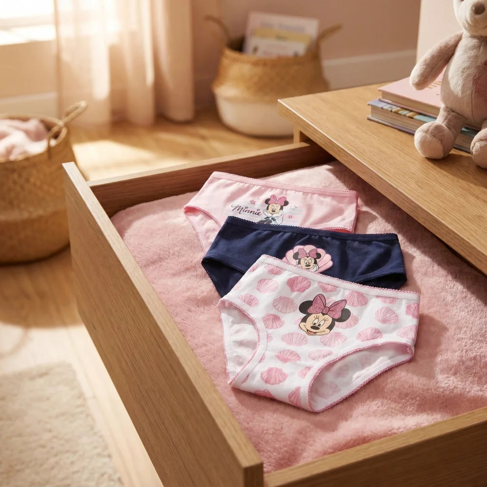 Disney Minnie Maus 3er Pack Slips Kinder Mädchen Unterwäsche Gr. 104-134 - WS-Trend.de