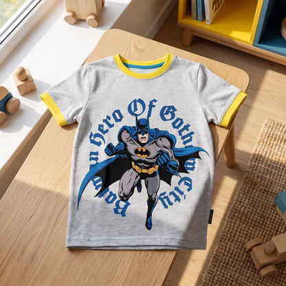 DC Comics Batman Kinder Jungen T-Shirt Kurzarm Shirt 140 - 152 Baumwolle - WS-Trend.de