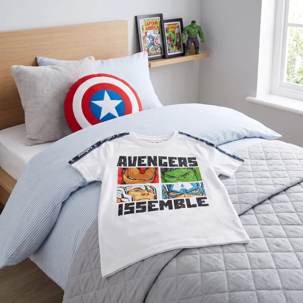 Marvel Avengers Kinder kurzarm T-Shirt Jungen Hulk Iron Man 104-128 Baumwolle - WS-Trend.de
