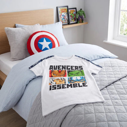 Marvel Avengers Kinder kurzarm T-Shirt Jungen Hulk Iron Man 104-128 Baumwolle - WS-Trend.de