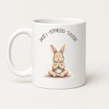Anti-Stress-Tasse Kaninchen Aquarell 325 ml Keramik Geschenk - WS-Trend.de