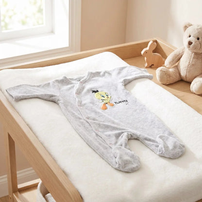 Looney Tunes Tweety Baby Kleinkind Velour Body Strampler Einteiler Gr. 62 - 9... - WS-Trend.de