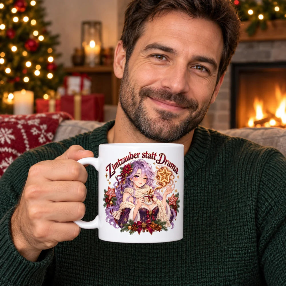 WS-Trend Zimtzauber Anime Tasse Keramik 330 ml mit Spruch als Geschenk - WS-Trend.de