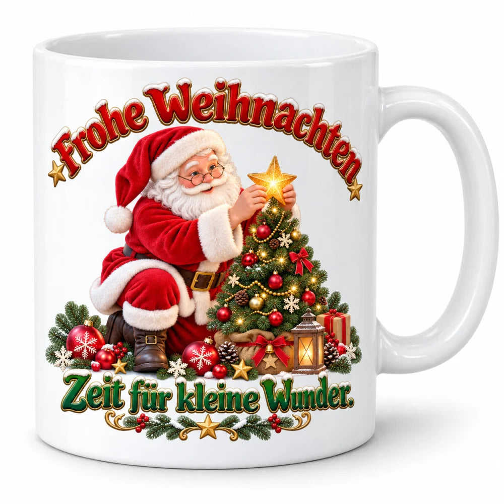 WS-Trend Weihnachtswunder Weihnachtsbecher Keramik 330 ml Geschenkidee - WS-Trend.de