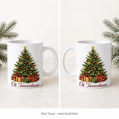 Tannenbaum Weihnachtstasse - Geschenk zu Weihnachten - weiß mit Spruch - WS-Trend.de